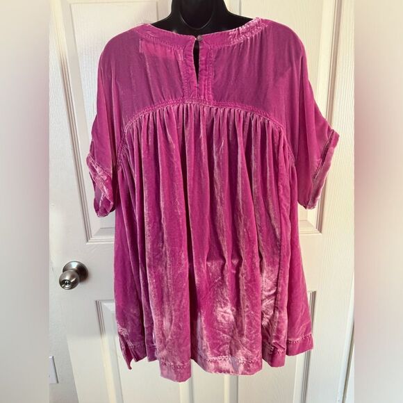 NWOT size Small Free People Moon City Velvet Top - Picture 7 of 7